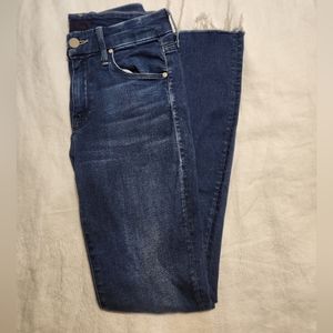 Mother Stretch Denim Skinny Jean - Frayed Ankle - Size 24